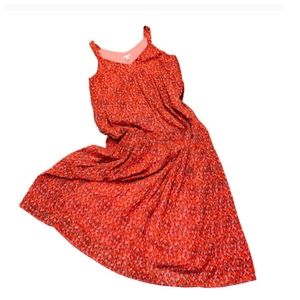 NWT Red Joie Maxi Fairy Flowy Dress Tea Rose Tiered Size Medium▪